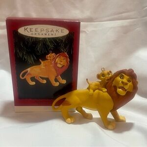 Hallmark Keepsake Christmas Ornament Mufasa and Simba The Lion King 1994 Disney